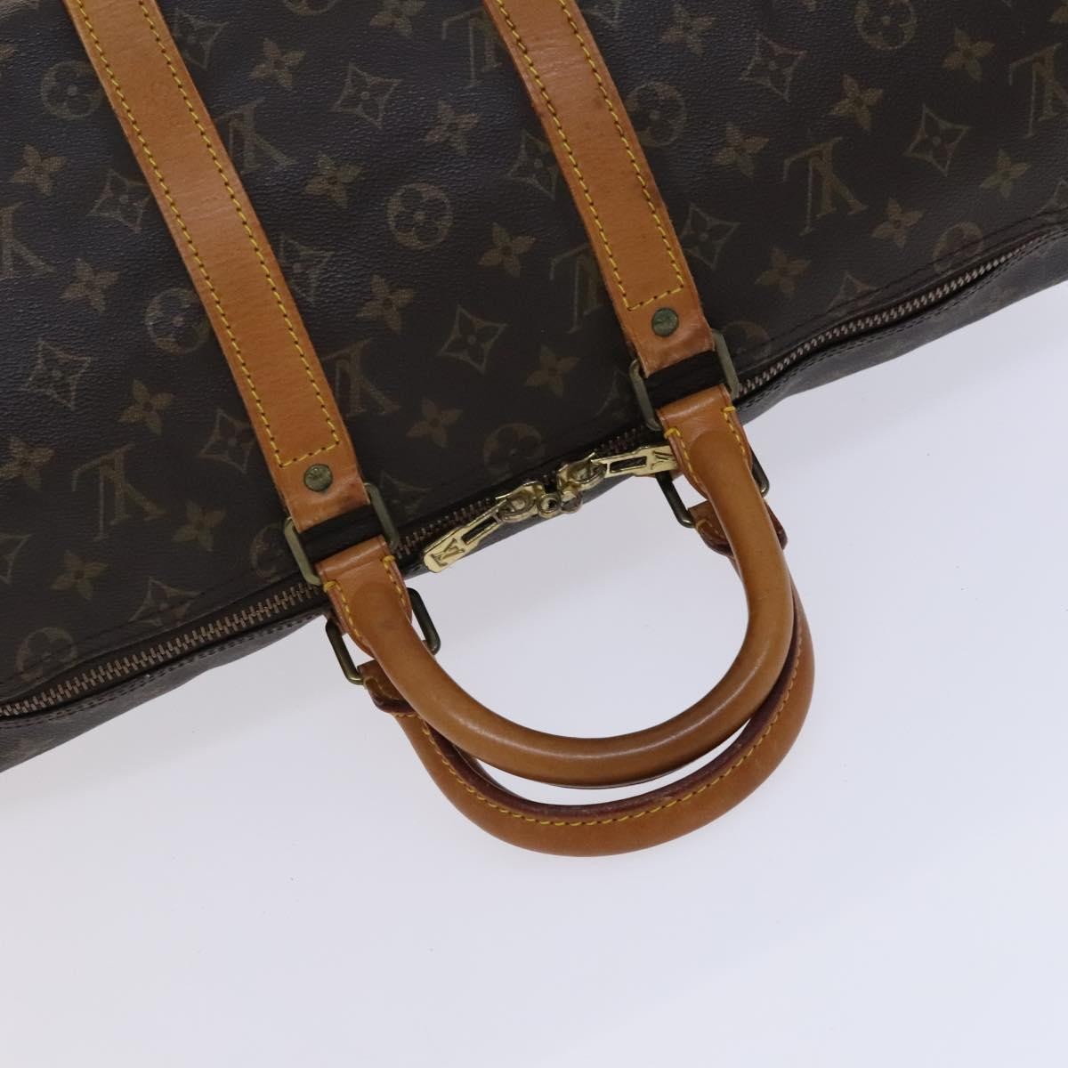 Louis Vuitton Keepall Bag Monogram Canvas Brown Canvas Travel Bag