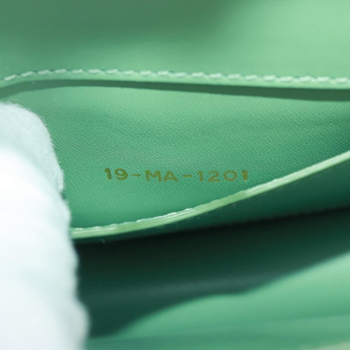 Christian Dior 30 Montaigne Flap Bag Leather Green Leather Shoulder Bag Bag (Pre-Owned)