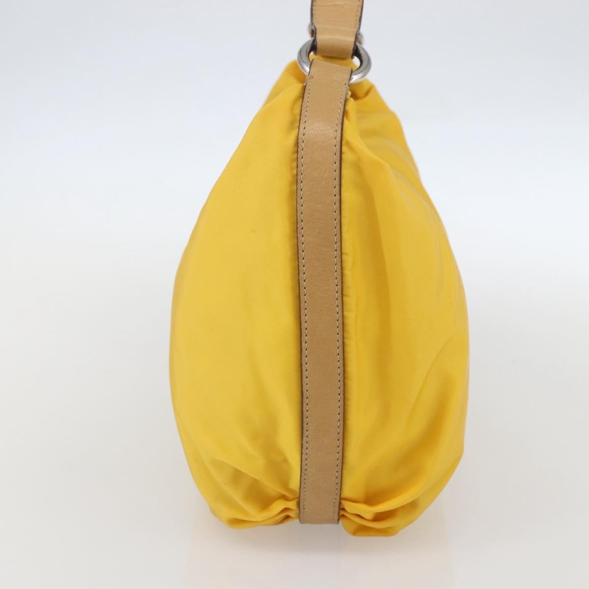 Prada Vintage Shoulder Bag Tessuto Yellow Nylon Shoulder Bag Bag
