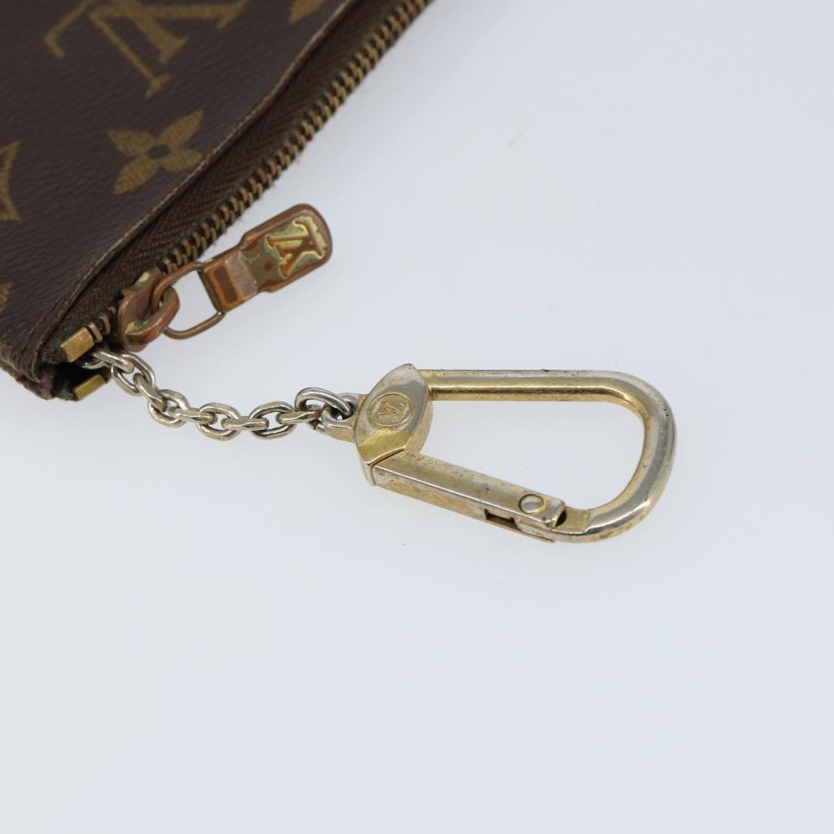Louis Vuitton Pochette Clés Monogram Canvas Brown Canvas Wallets Accessory
