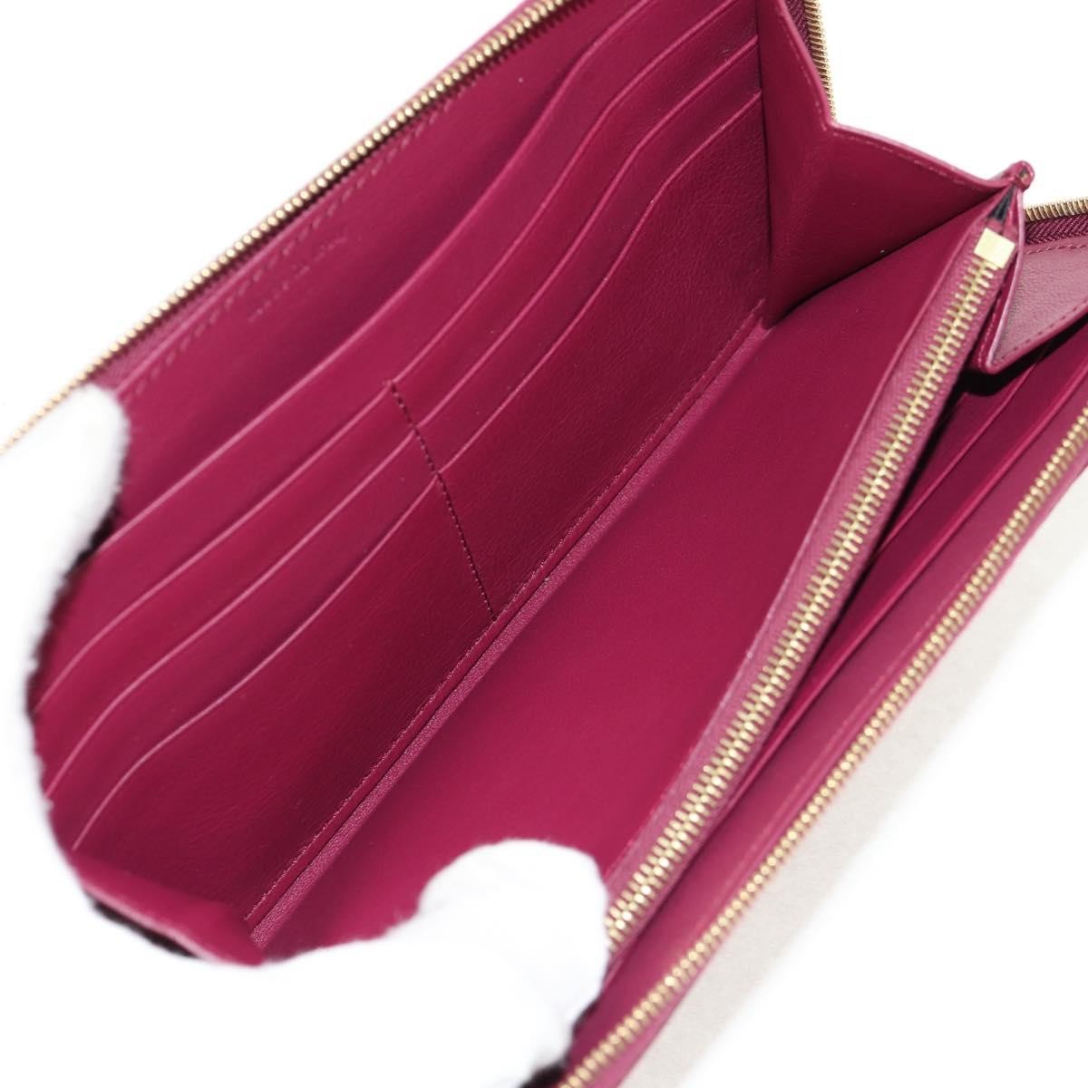 Celine Multifunction Flap Wallet Leather Burgundy Leather Wallets Accessory