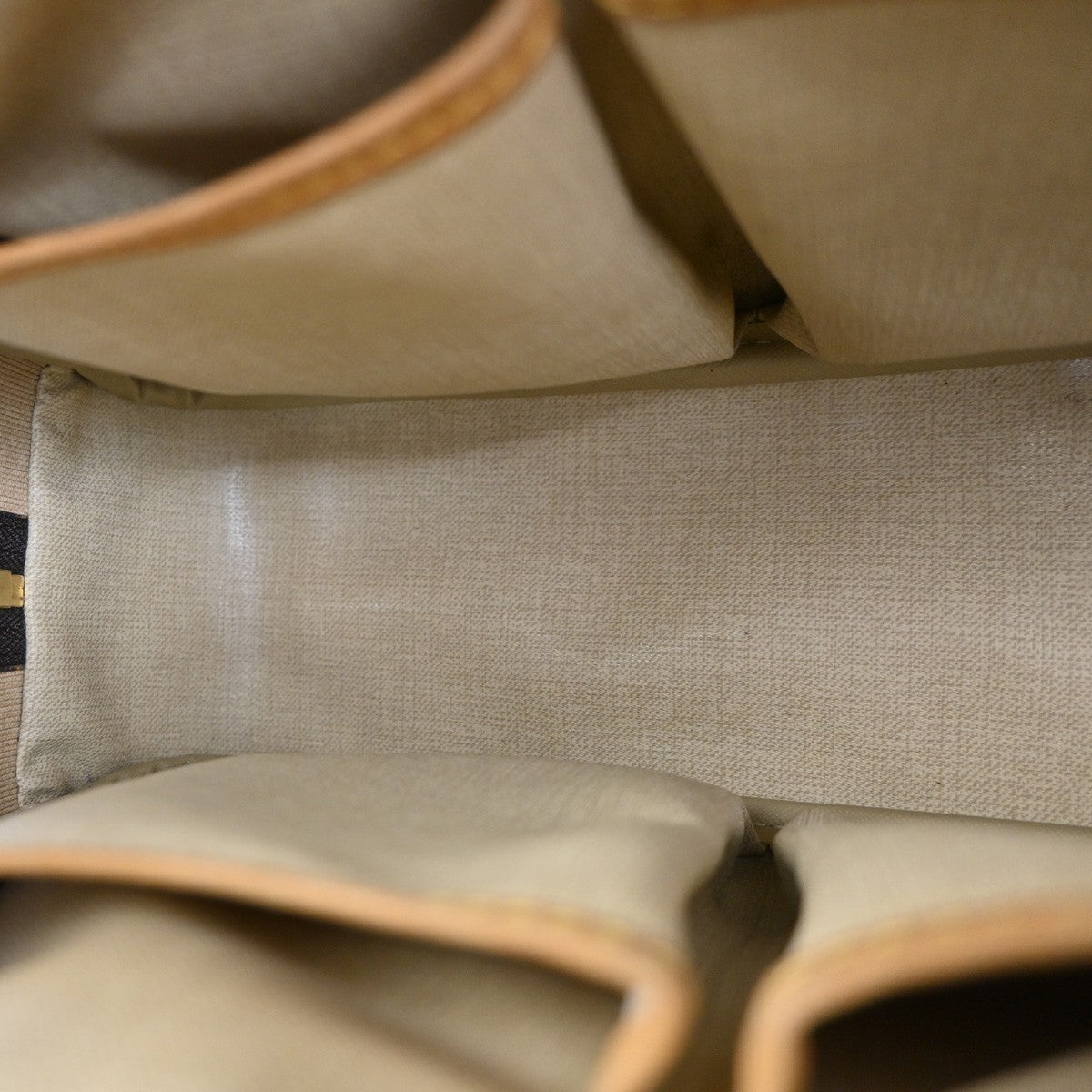 Louis Vuitton Trouville Handbag Monogram Canvas Brown Canvas Handbag