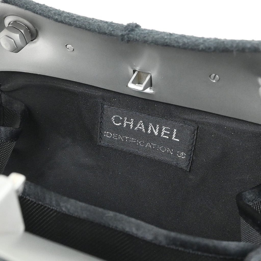 Chanel Millennium Shoulder Bag Felt Gray Canvas Shoulder Bag Bag