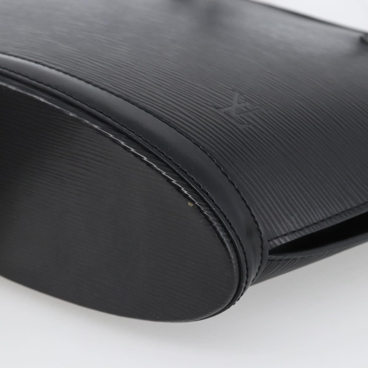 Louis Vuitton Saint Jacques Nm Handbag Epi Leather Black Leather Handbag