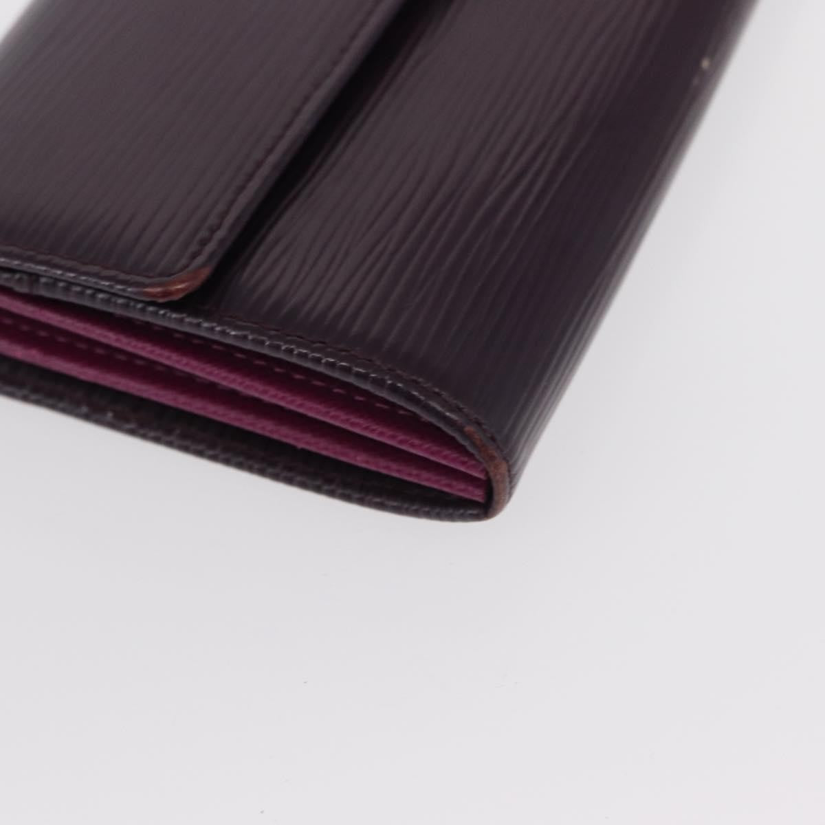 Louis Vuitton Vintage Sarah Wallet Epi Leather Purple Leather Wallets Accessory