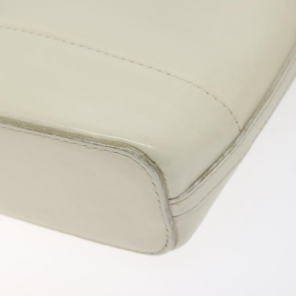 Burberry Flap Shoulder Bag Leather White Leather Shoulder Bag