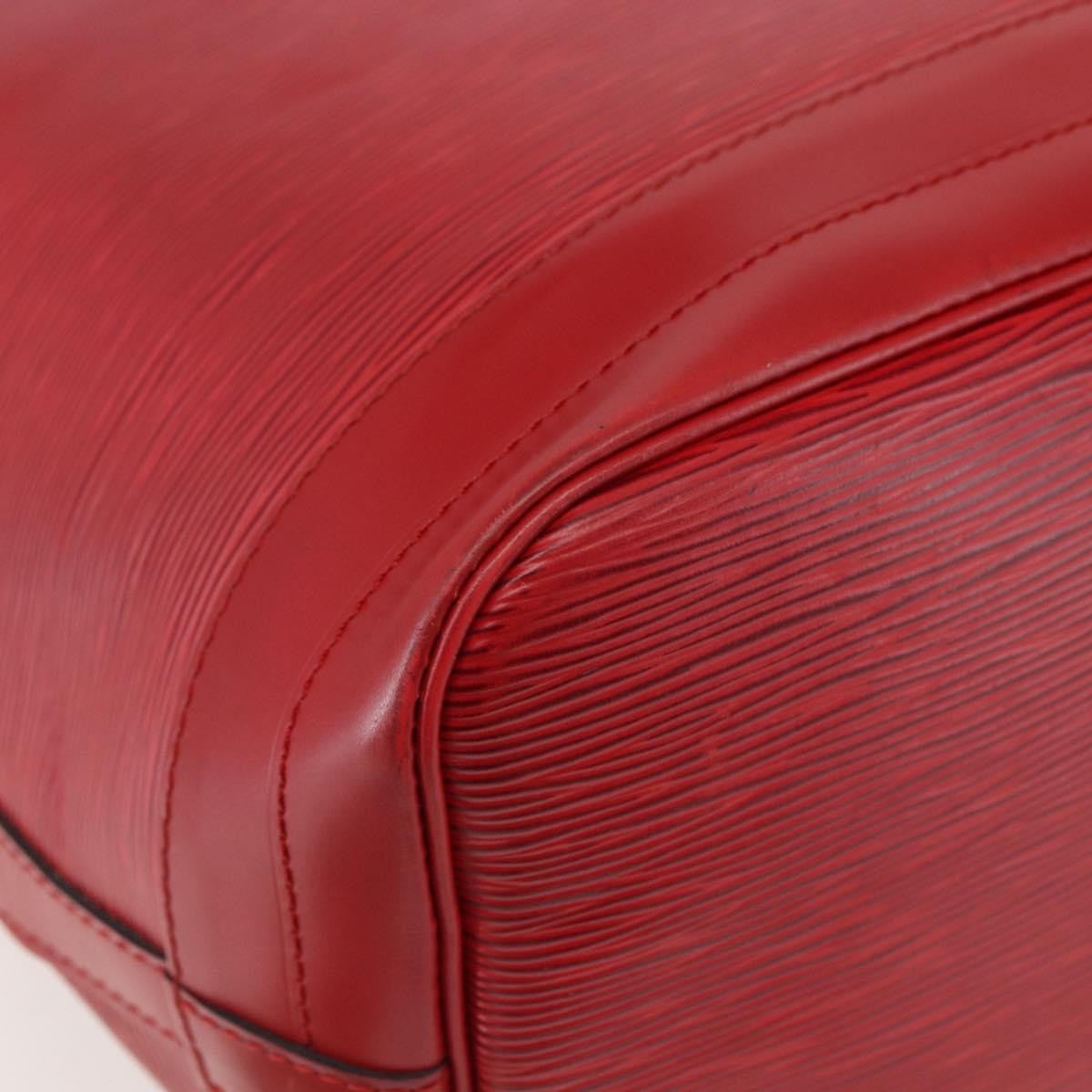 Louis Vuitton Noe Handbag Epi Leather Red Leather Shoulder Bag