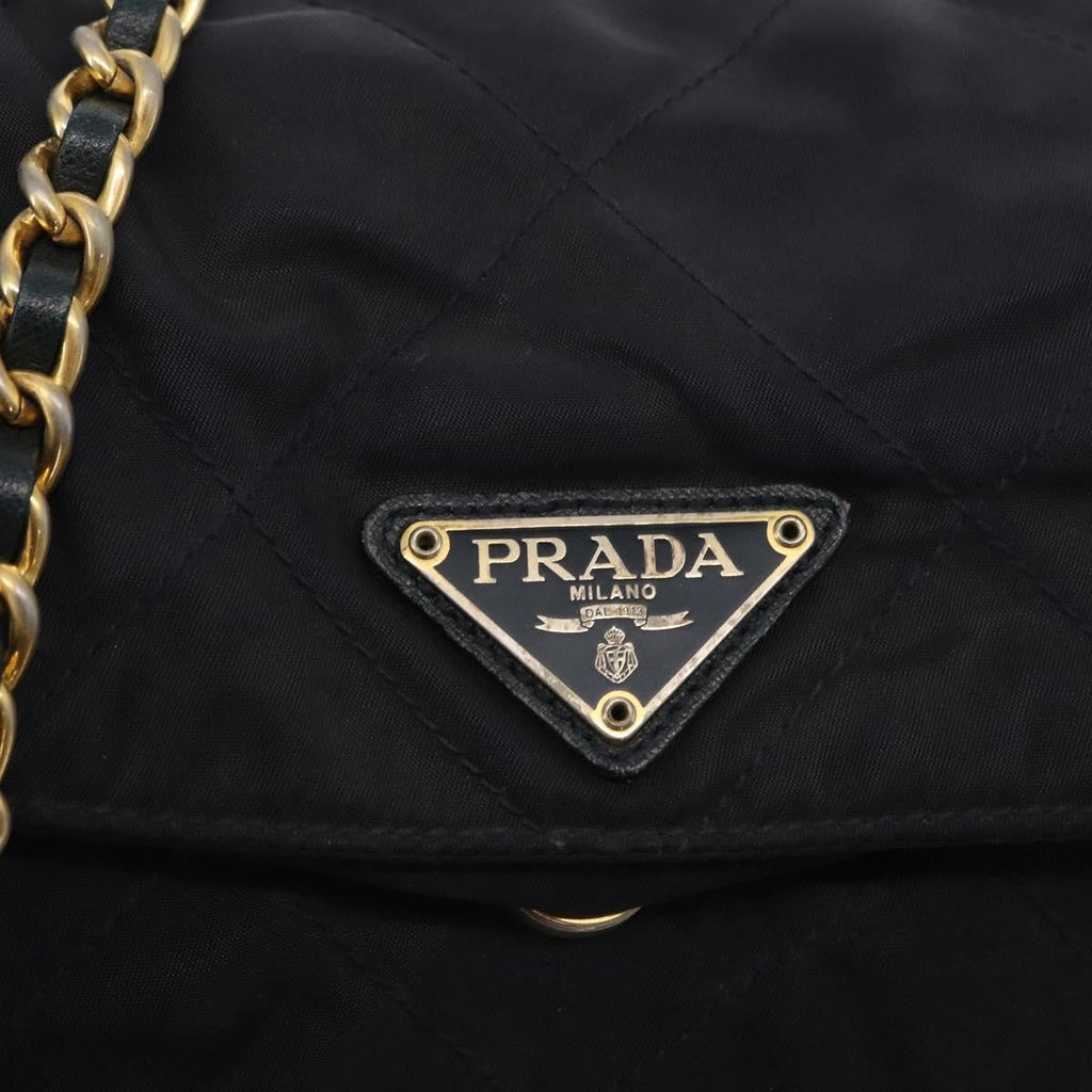 Prada Chain Shoulder Bag Tessuto Navy Nylon Shoulder Bag Bag