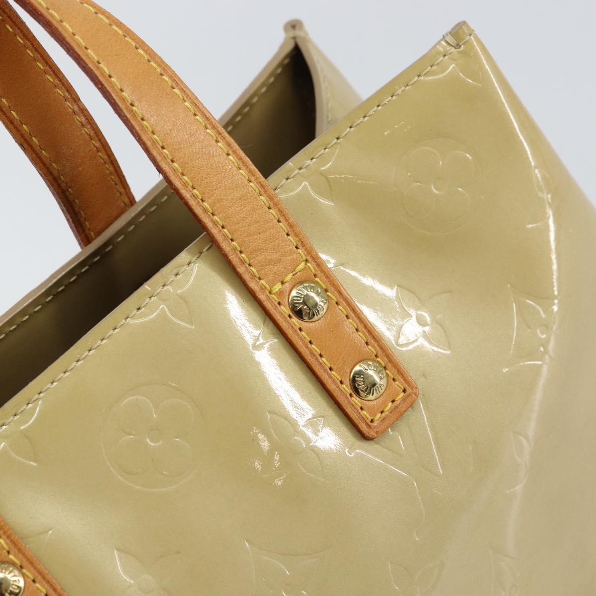 Louis Vuitton Reade Handbag Monogram Vernis Beige Patent_Leather Handbag