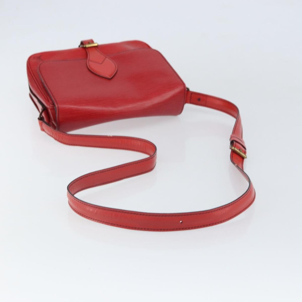 Louis Vuitton Cartouchiere Handbag Epi Leather Red Leather Shoulder Bag