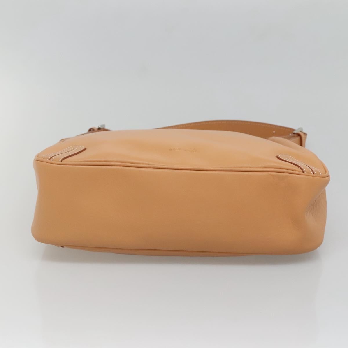 Burberry Shoulder Bag Leather Beige Leather Shoulder Bag