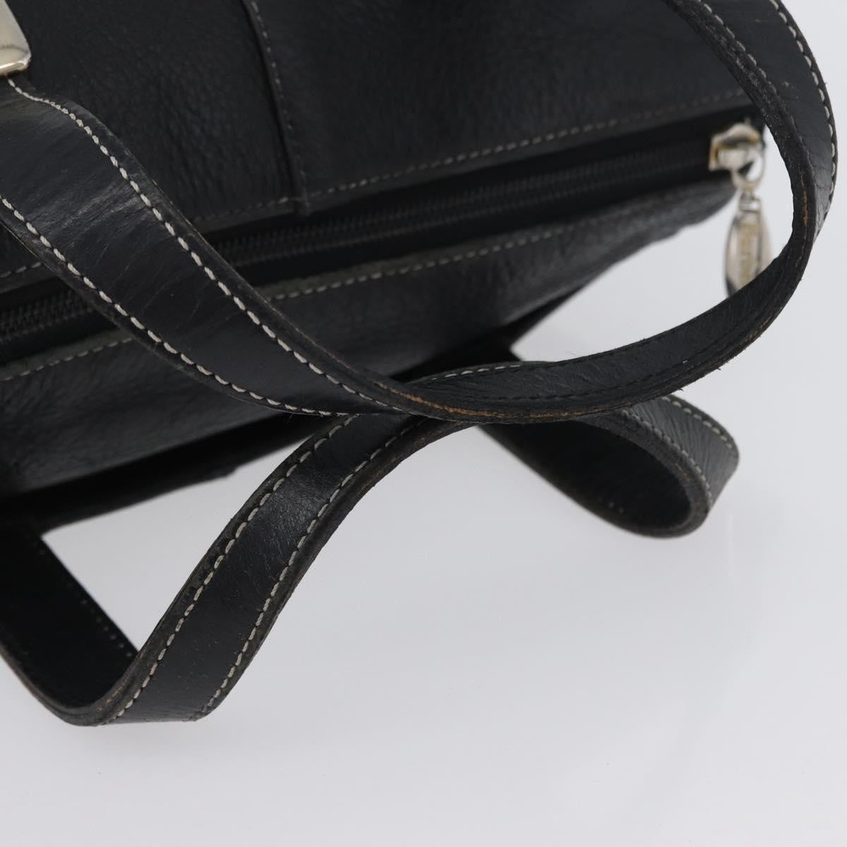 Burberry Vintage Handbag Leather Black Leather Handbag