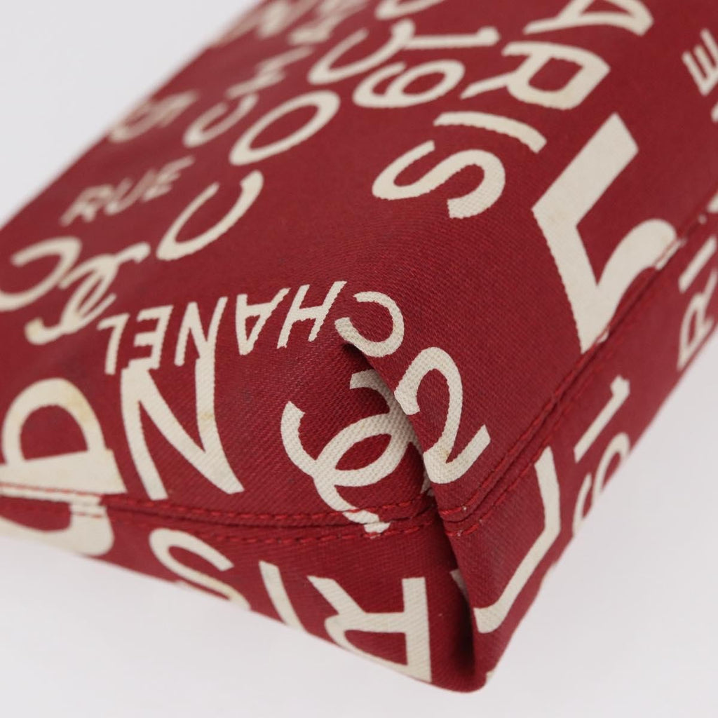 Chanel 31 Rue Cambon Clutch Canvas Red Canvas Clutche & Pouche Bag
