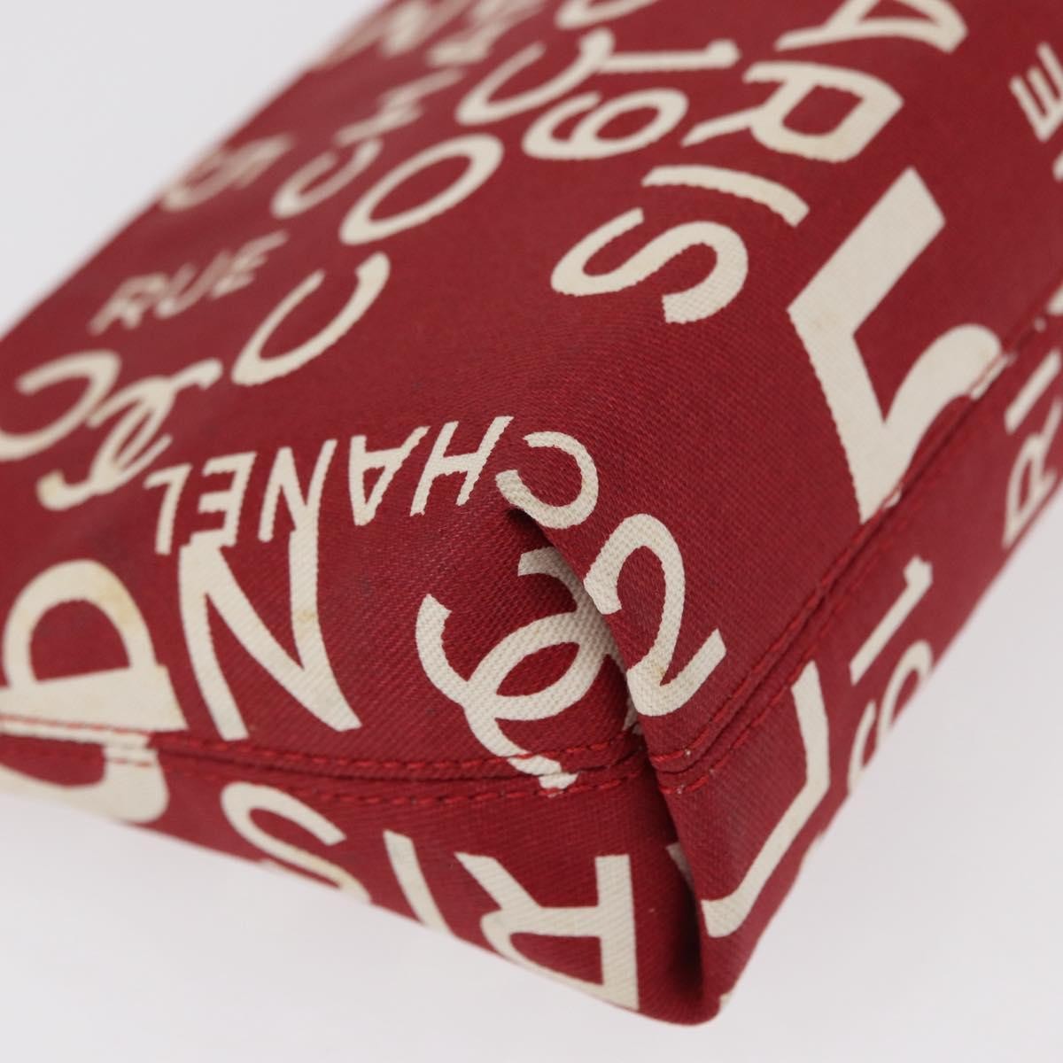 Chanel 31 Rue Cambon Clutch Canvas Red Canvas Clutche & Pouche Bag