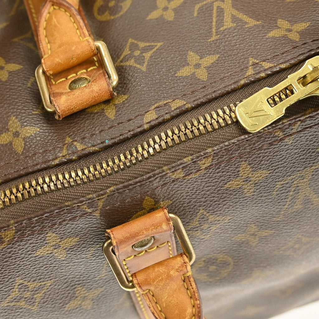Louis Vuitton Keepall Bag Monogram Canvas Brown Canvas Travel Bag