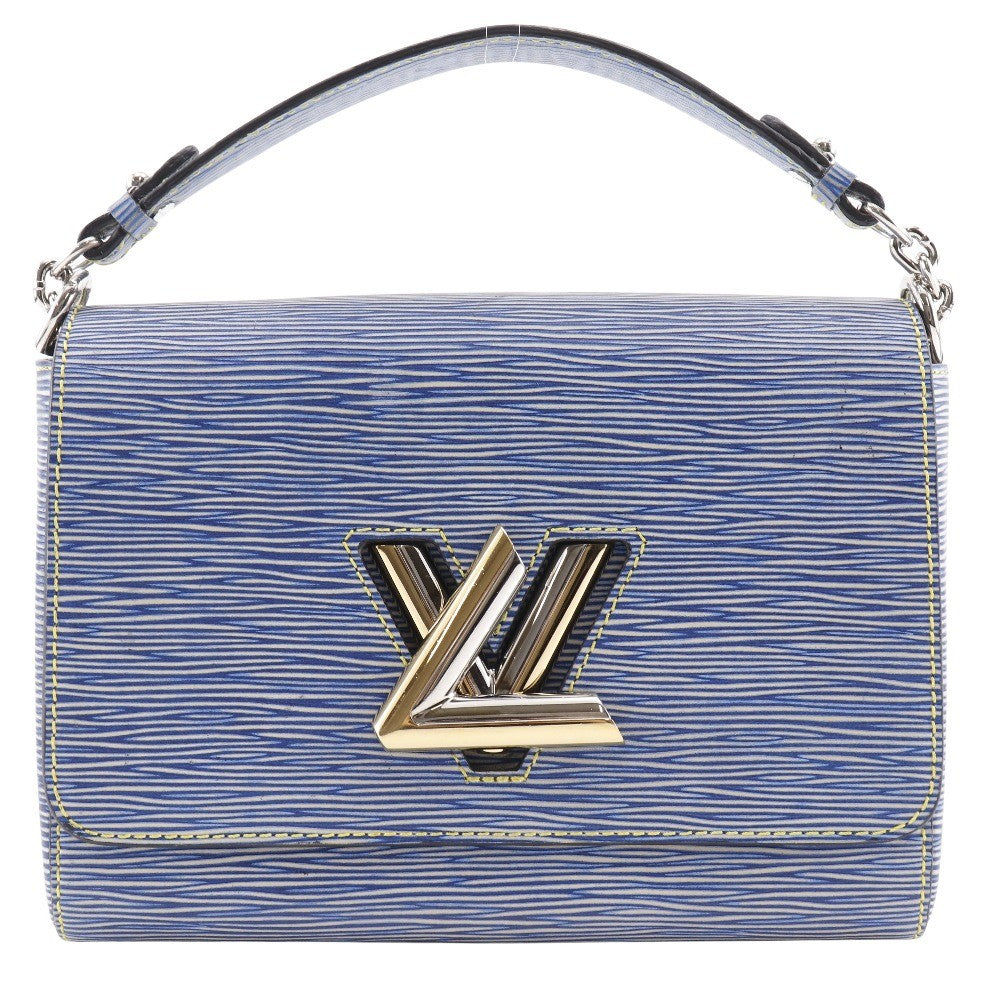 Louis Vuitton Twist Handbag Epi Leather Blue Leather Shoulder Bag