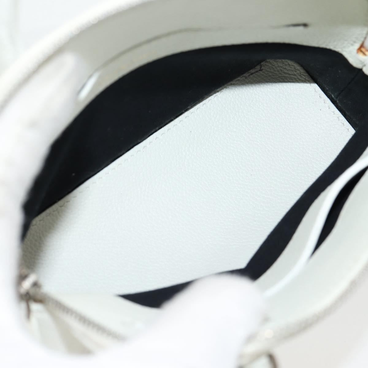 Balenciaga Logo Ville Bag Leather White Leather Hand