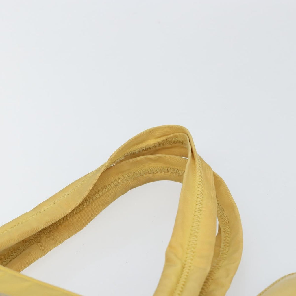 Prada Zip Around Tote Tessuto Yellow Nylon Handbag