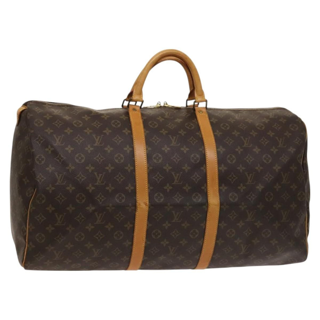 Louis Vuitton Keepall Bag Monogram Canvas Brown Canvas Travel Bag