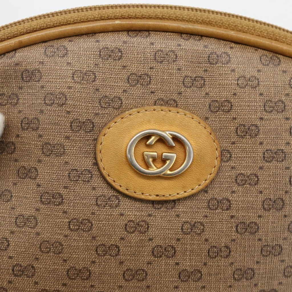 Gucci Micro Gg Supreme Shoulder Bag Gg Canvas Beige Pvc Shoulder Bag Bag (Pre-Owned)