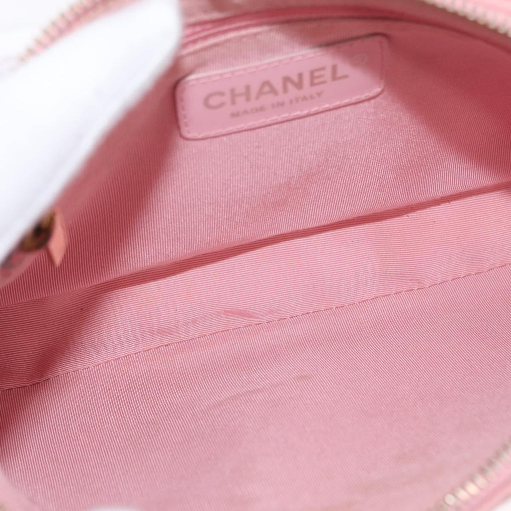 Chanel Timeless Cc Chain Shoulder Bag Quilted Caviar Pink Leather Shoulder Bag Bag