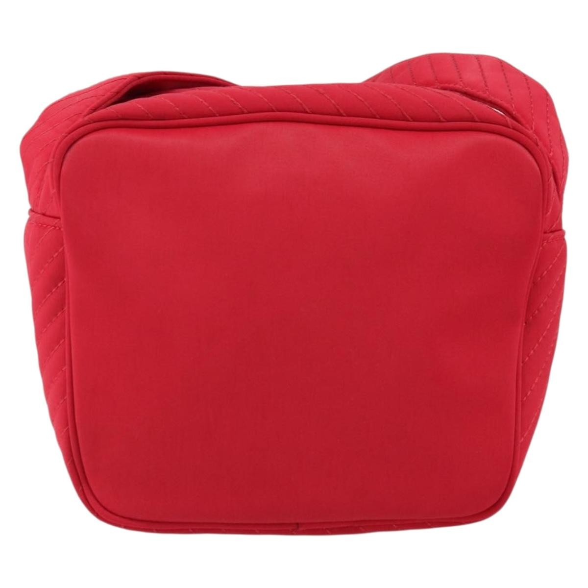 Saint Laurent Vintage Shoulder Bag Nylon Red Nylon Shoulder Bag Bag (Pre-Owned)