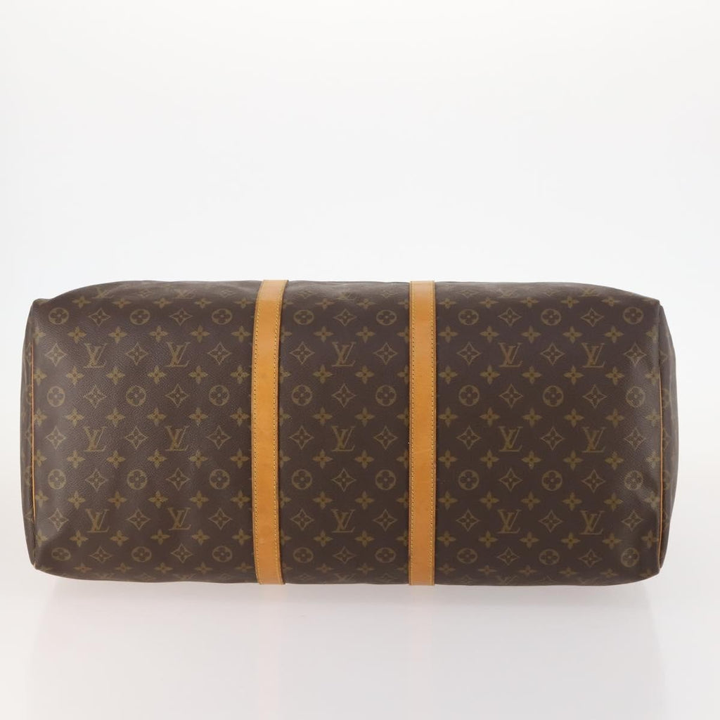 Louis Vuitton Keepall Bag Monogram Canvas Brown Canvas Travel Bag