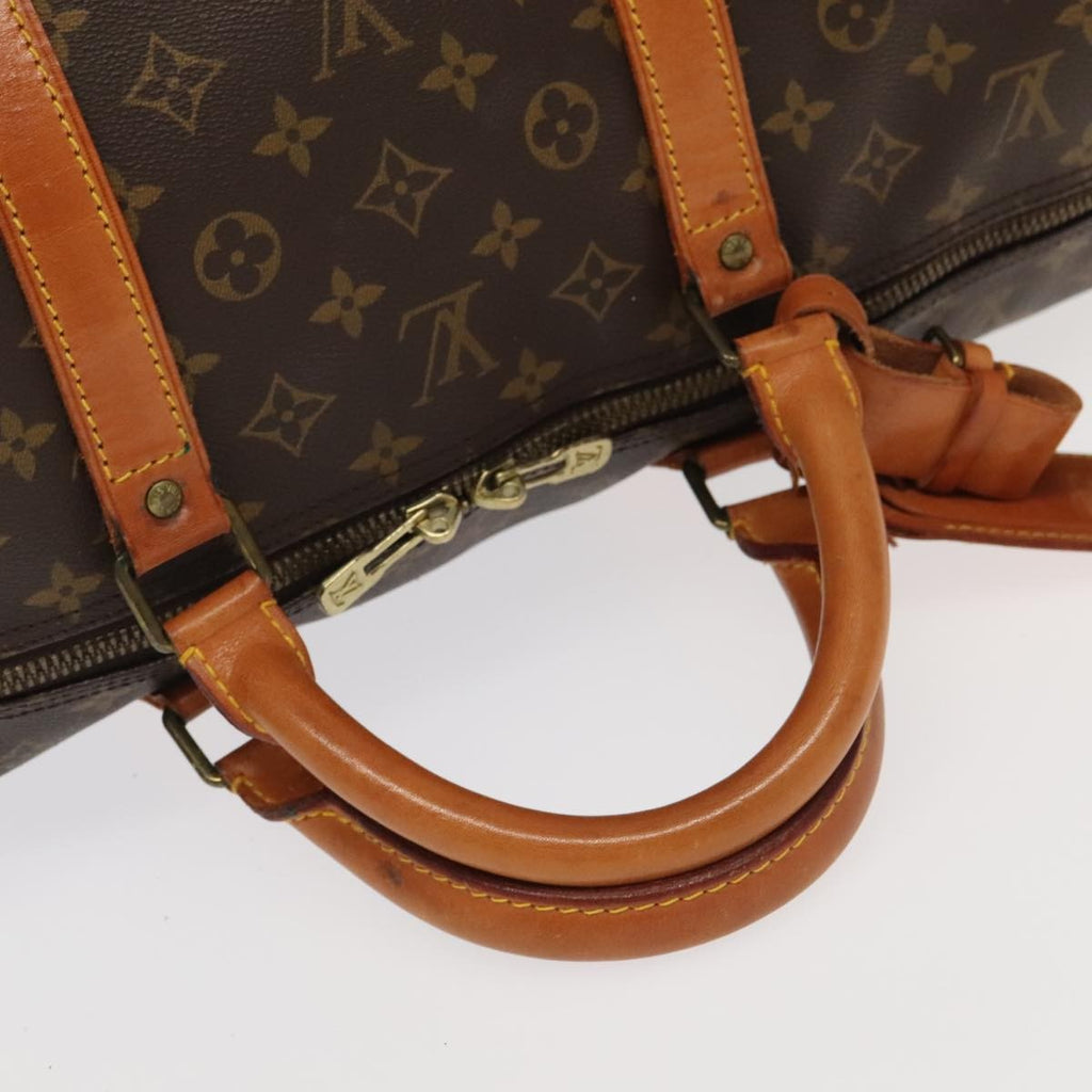 Louis Vuitton Keepall Bag Monogram Canvas Brown Canvas Travel Bag