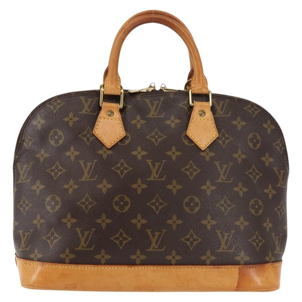 Louis Vuitton Alma Handbag Monogram Canvas Brown Canvas Handbag