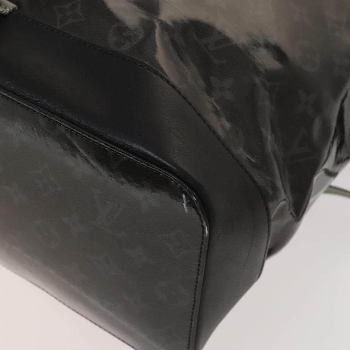 Louis Vuitton Zipped Tote Limited Edition Monogram Eclipse Glaze Canvas Black Canvas Backpack Bag