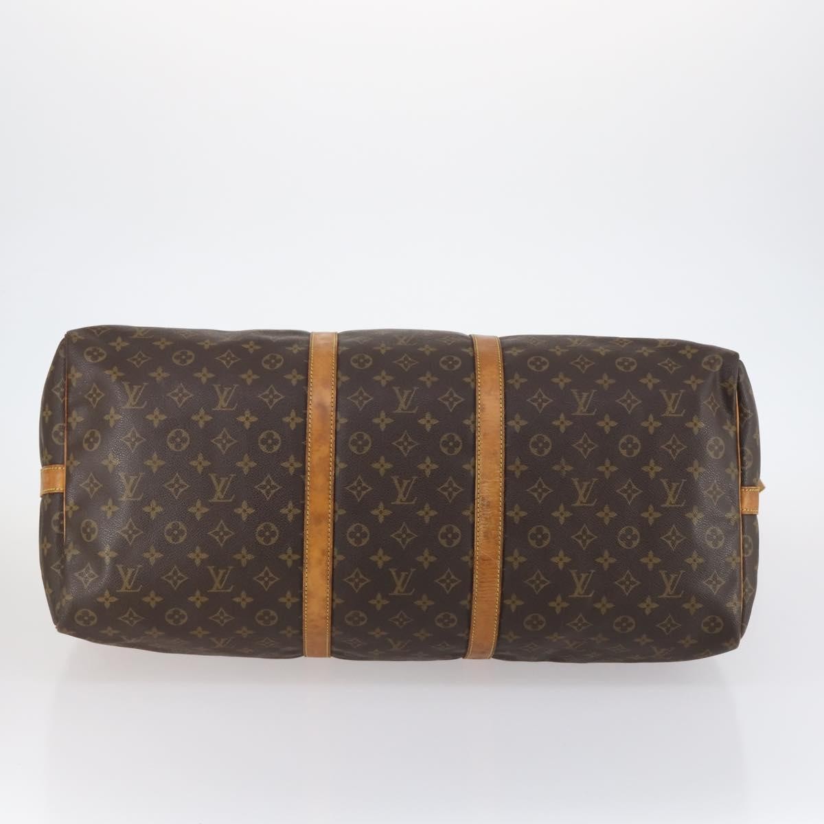 Louis Vuitton Keepall Bandouliere Bag Monogram Canvas Brown Canvas Travel Bag