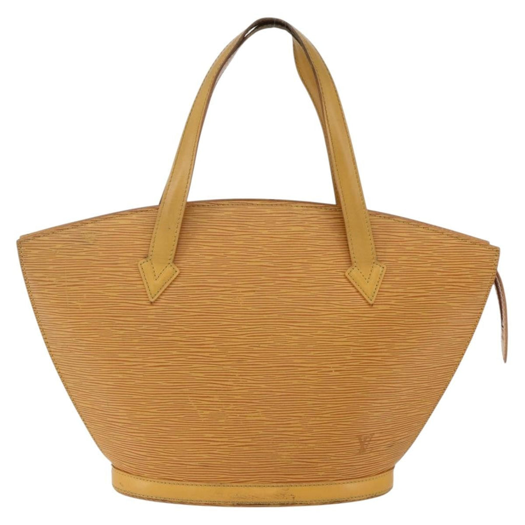 Louis Vuitton Saint Jacques Handbag Epi Leather Yellow Leather Handbag