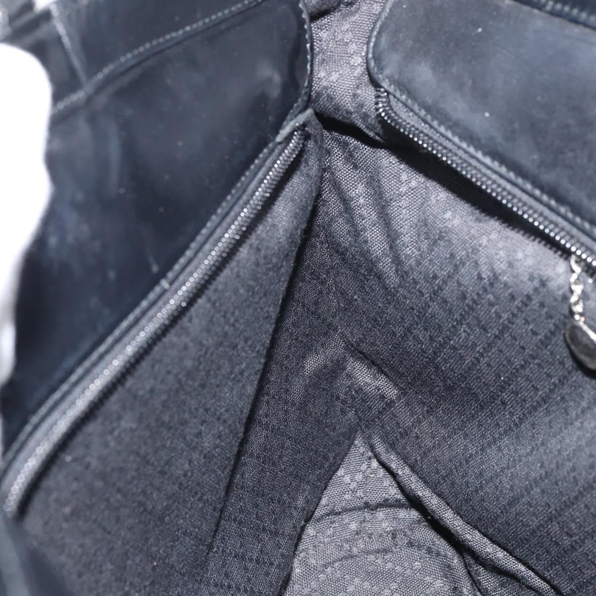 Gucci Vintage Bamboo Handle Bag Nylon Black Nylon Tote Bag Bag (Pre-Owned)