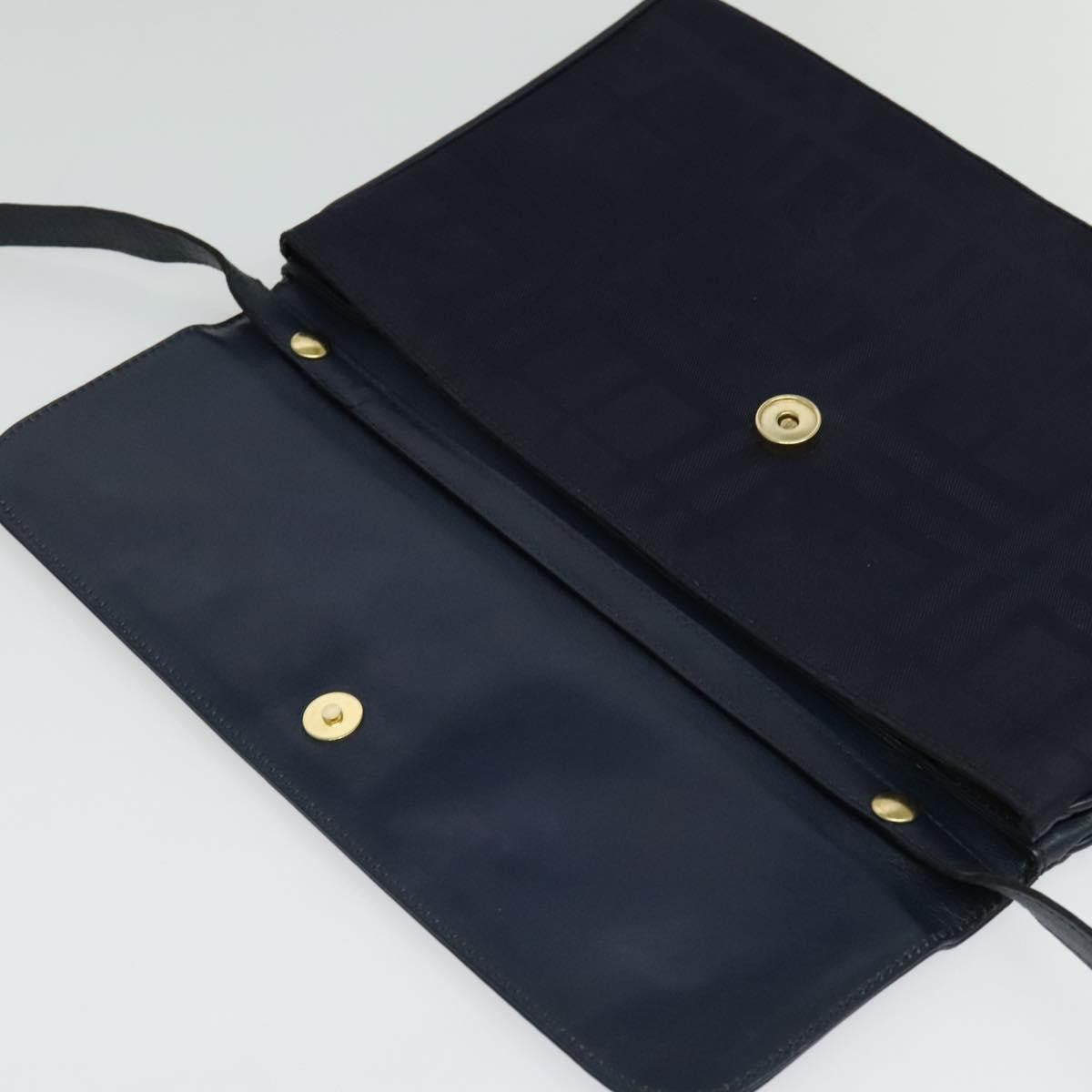 Burberry Flap Shoulder Bag Canvas Navy Canvas Shoulder Bag