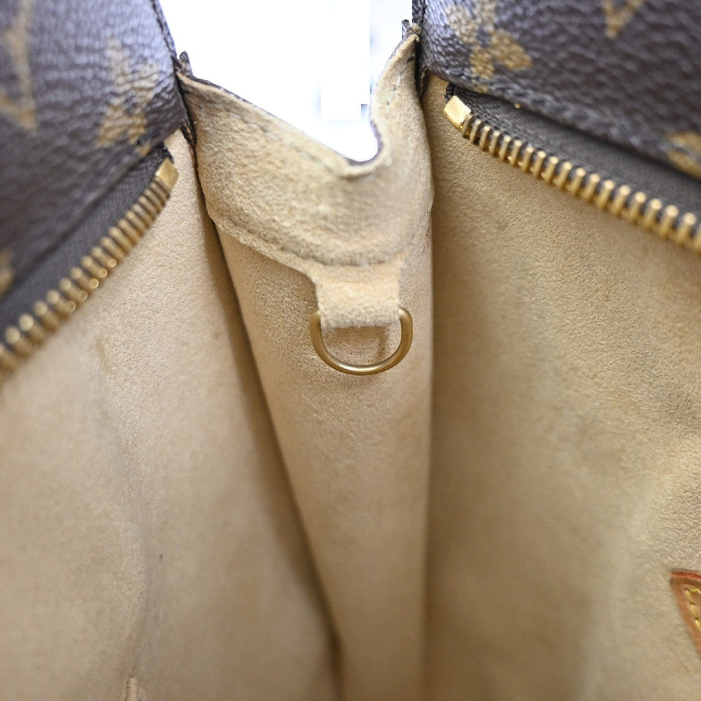 Louis Vuitton Babylone Handbag Monogram Canvas Brown Canvas Shoulder Bag
