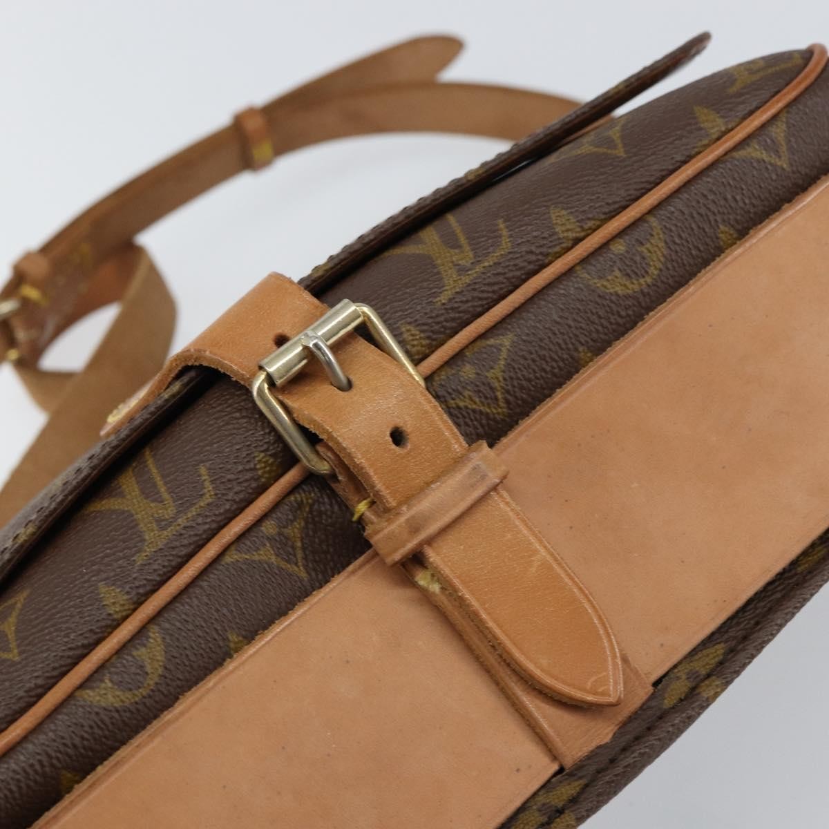 Louis Vuitton Cartouchiere Handbag Monogram Canvas Brown Canvas Shoulder Bag
