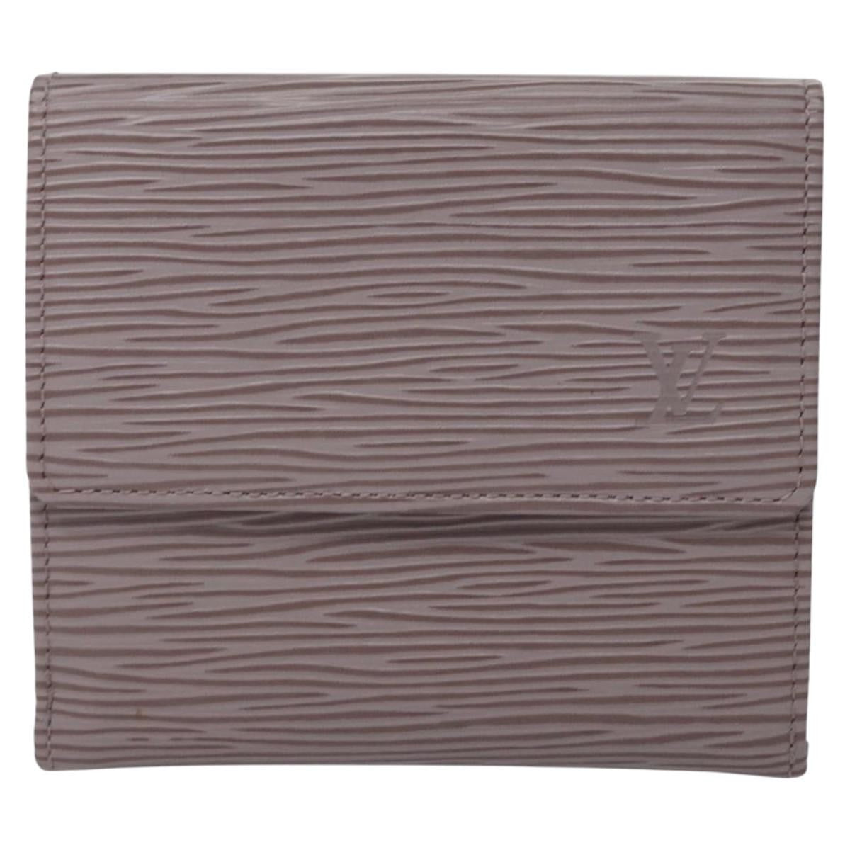 Louis Vuitton Elise Wallet Epi Leather Purple Leather Wallets Accessory