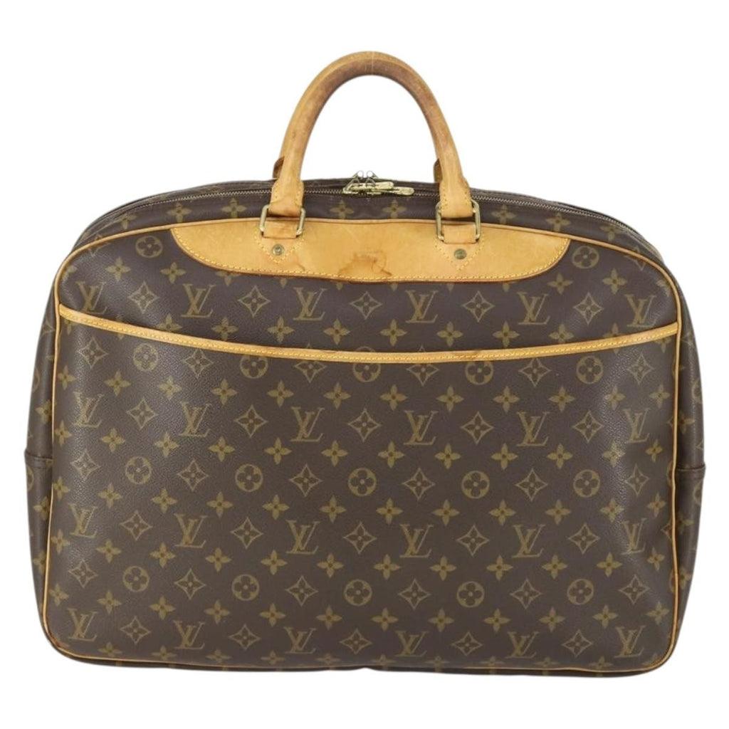 Louis Vuitton Alize Bag Monogram Canvas Brown Canvas Travel Bag