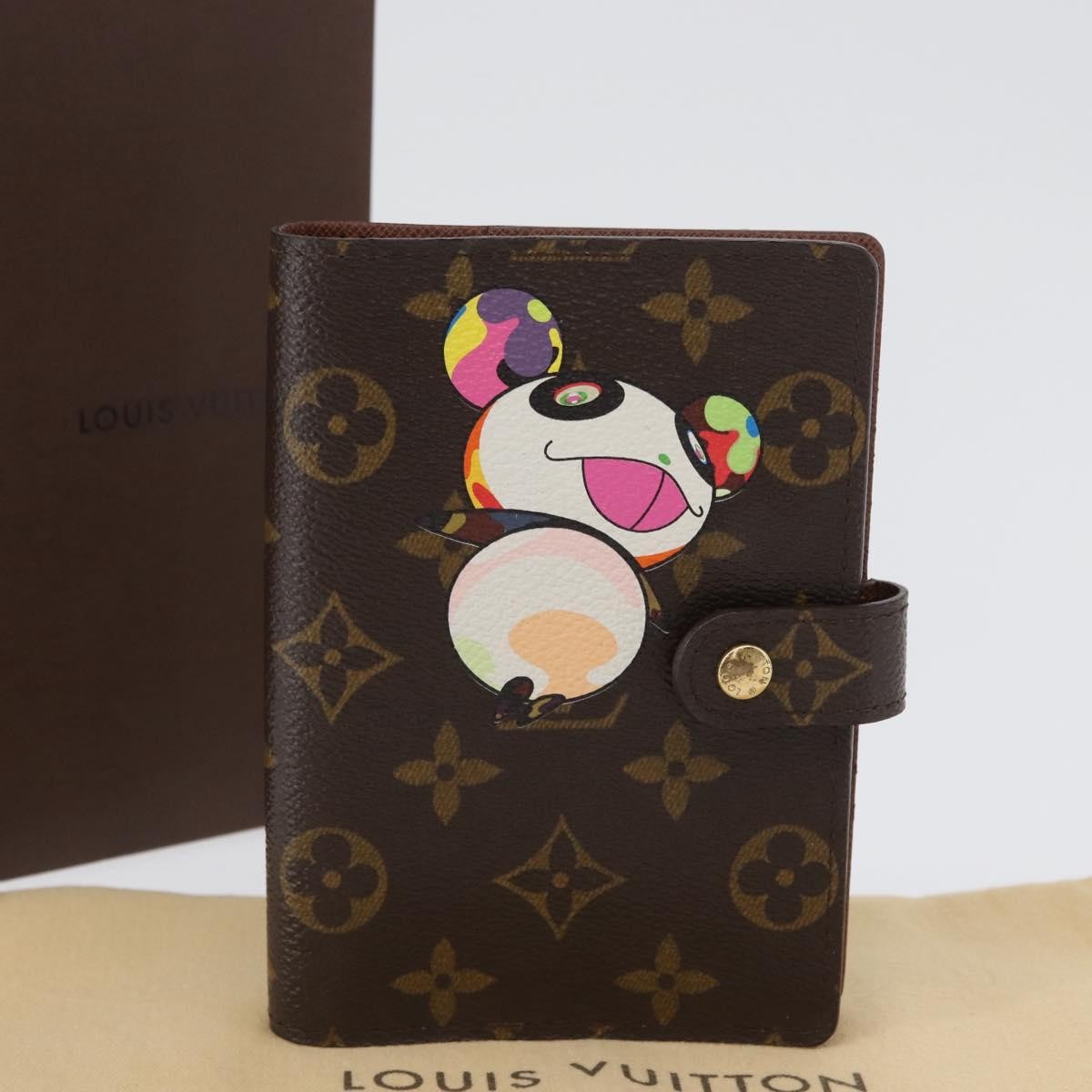 Louis Vuitton Agenda Cover Monogram Panda Brown Canvas Wallets Accessory