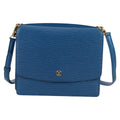 Louis Vuitton Grenelle Shoulder Bag Epi Leather Blue Leather Shoulder Bag
