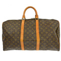 Louis Vuitton Keepall Bag Monogram Canvas Brown Canvas Travel Bag