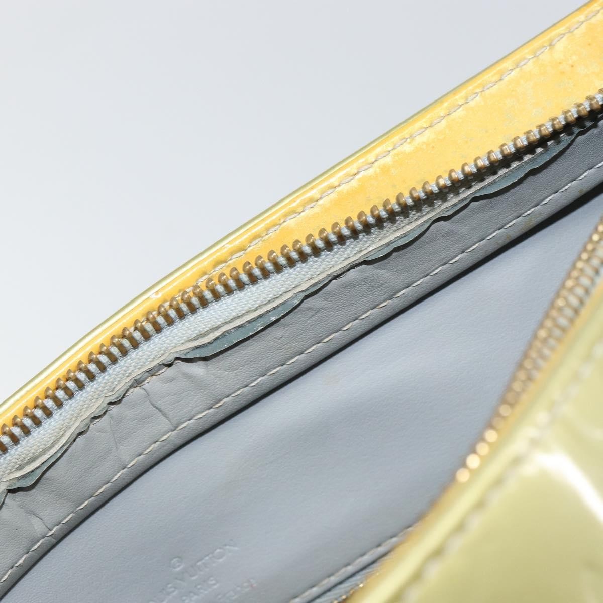 Louis Vuitton Houston Handbag Monogram Vernis Gray Patent_Leather Handbag