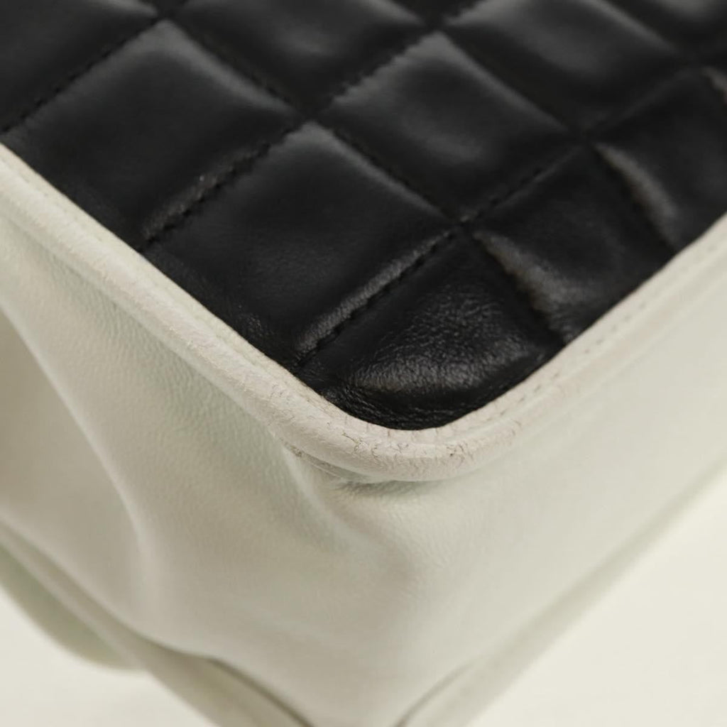Chanel Chocolate Bar Mademoiselle Shoulder Bag Quilted Lambskin Black Leather Shoulder Bag Bag