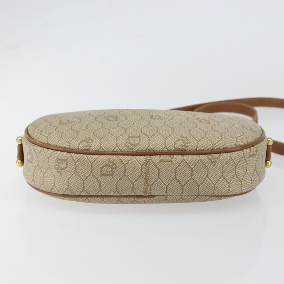 Christian Dior Vintage Honeycomb Shoulder Bag Canvas Beige Canvas Shoulder Bag Bag (Pre-Owned)