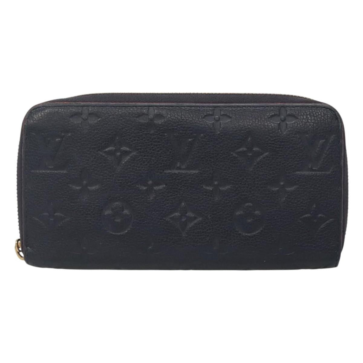 Louis Vuitton Portefeuille Zippy Monogramme Empreinte Monogramme Empreinte Navy Leather Wallets Accessory
