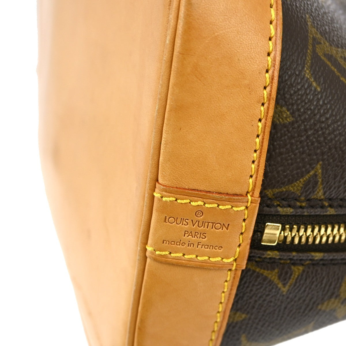 Louis Vuitton Alma Handbag Monogram Canvas Brown Canvas Handbag