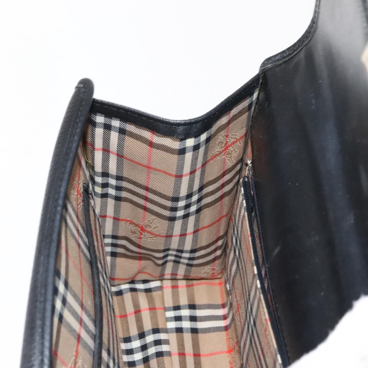 Burberry Vintage Handbag Leather Black Leather Handbag