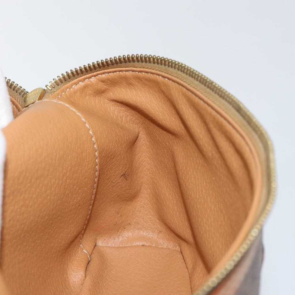 Celine Macadam Vanity Bag Canvas Brown Canvas Clutche & Pouche Bag