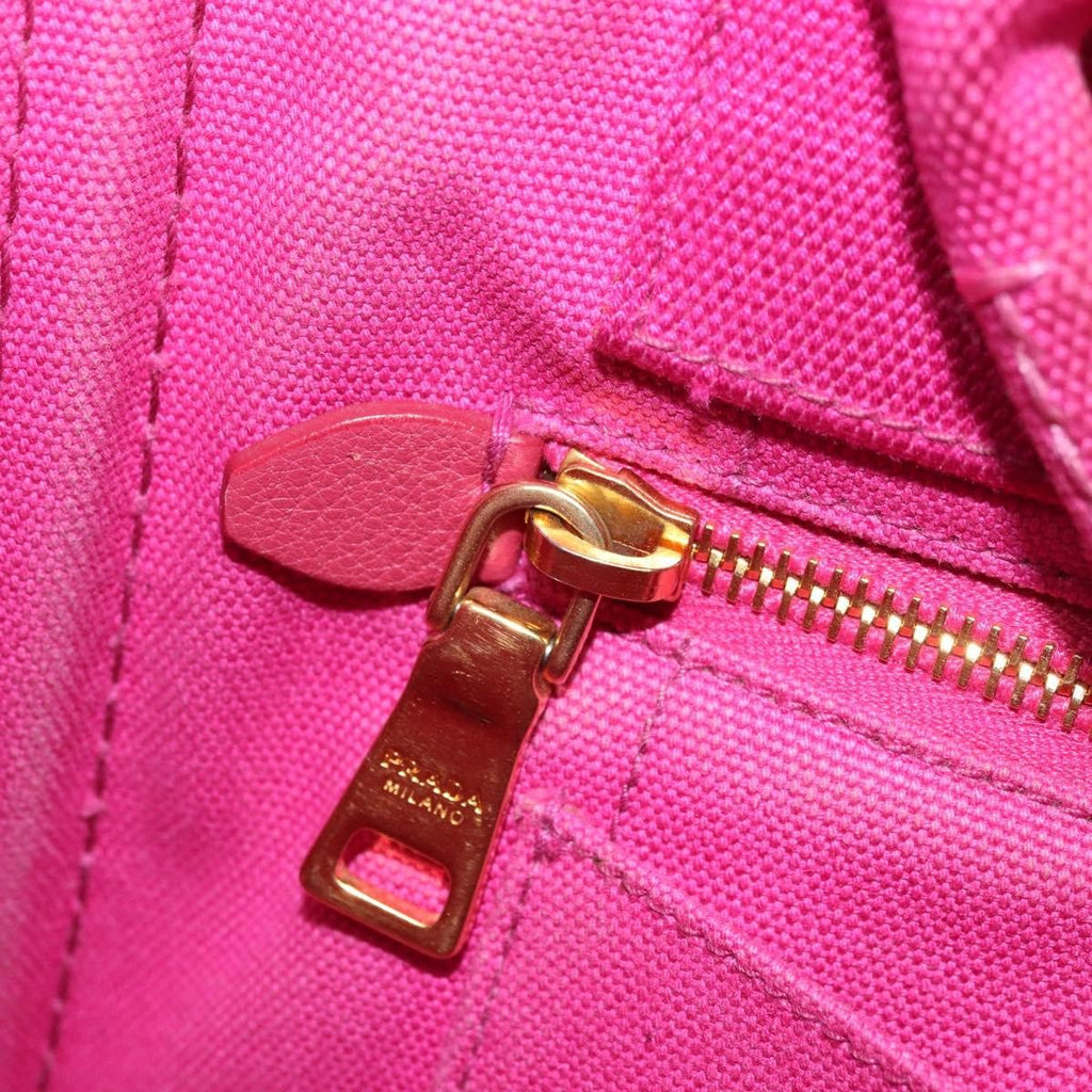 Prada Canapa Tote Canvas Pink Canvas Tote Bag Bag