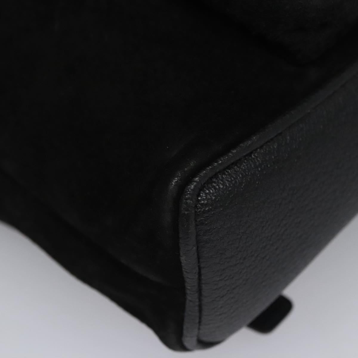 Gucci Gucci Bamboo Backpack Daim Black Suede Backpack Bag (Pre-Owned)